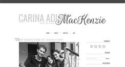 Desktop Screenshot of carinamackenzie.com